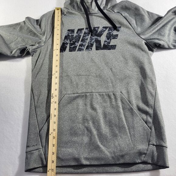 Nike Hoodie Mens Small Therma Training Digital Camo Logo Fleece Lined AJ4452 - Picture 2 of 7